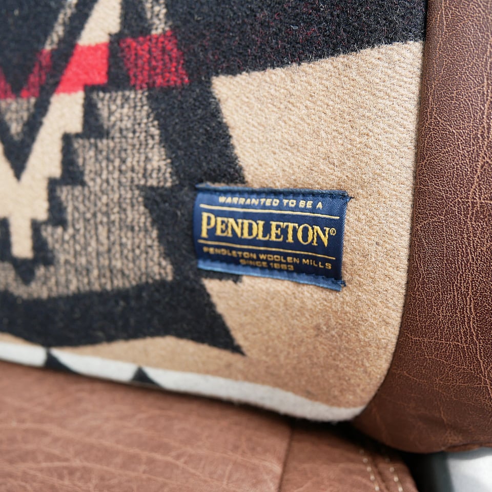 三菱 デリカ D5用 ペンドルトンコラボシートカバー【ブラウンレザー