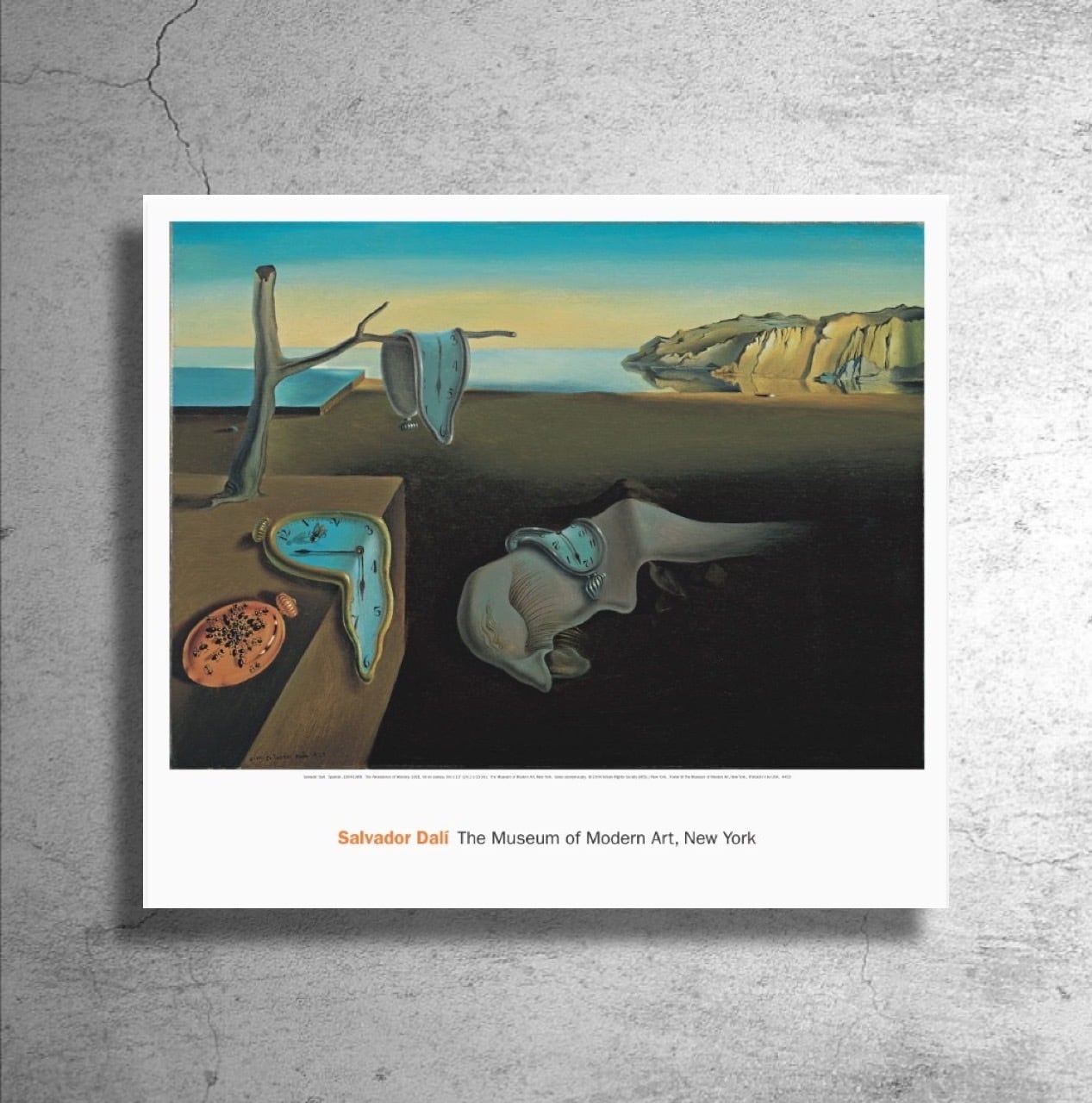 画家『サルバドール・ダリ』アメリカ現代美術館MoMA制作ポスター