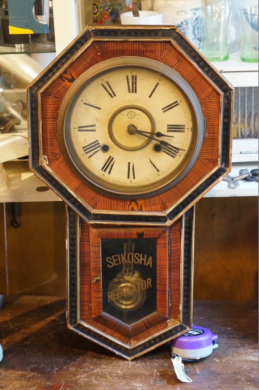 アンティーク】明治時代 精工舎 八角時計 柱時計 現状動作品 | そら廻