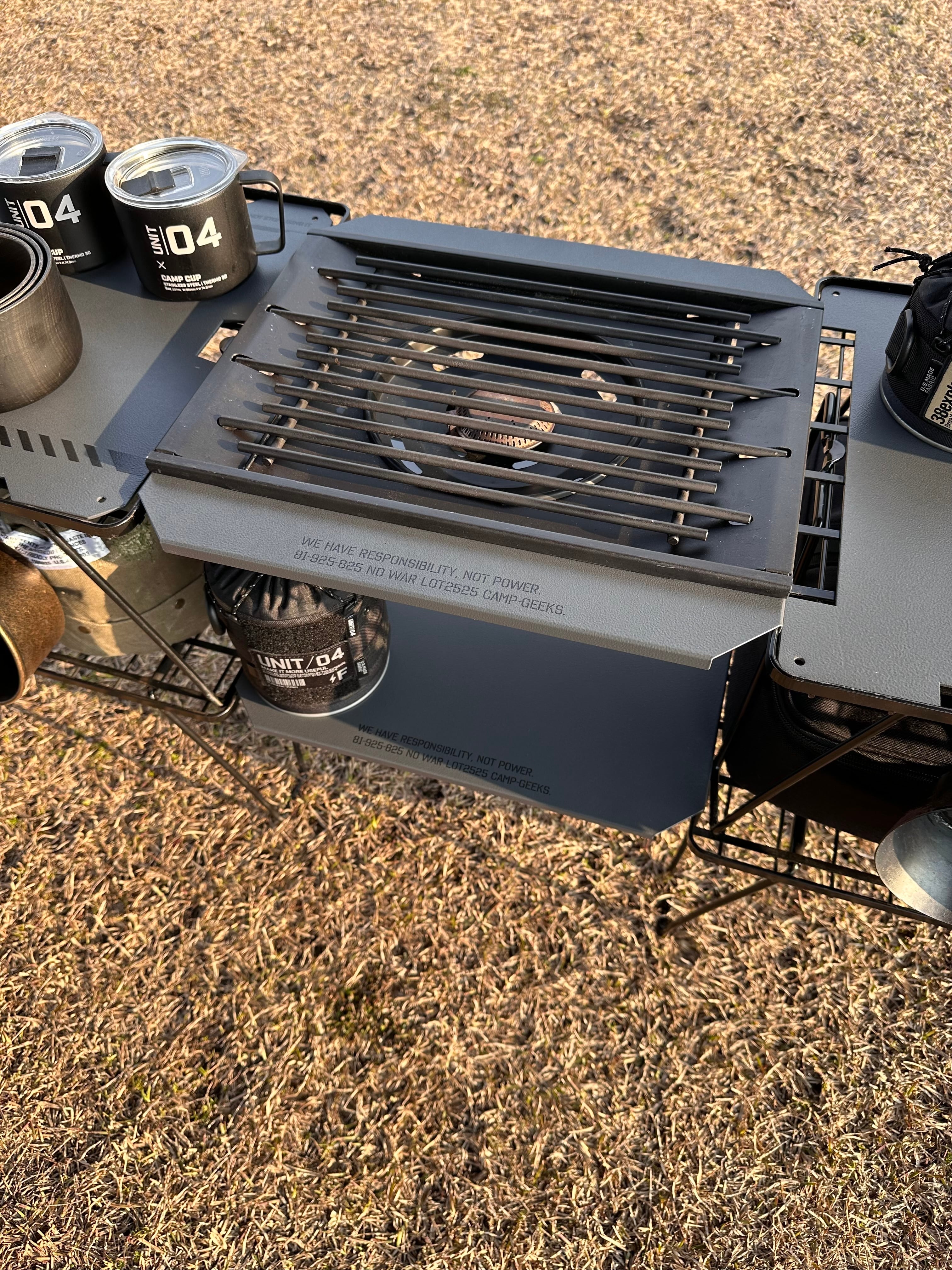 Link-top＞フィールドラック連結用天板～グレイ〜 | CAMP GEEKS