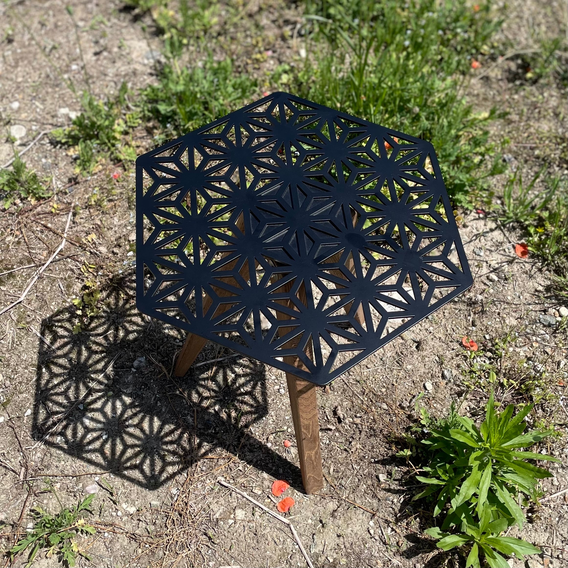 山のU asa of hexa（天板）mat black | sproutzero