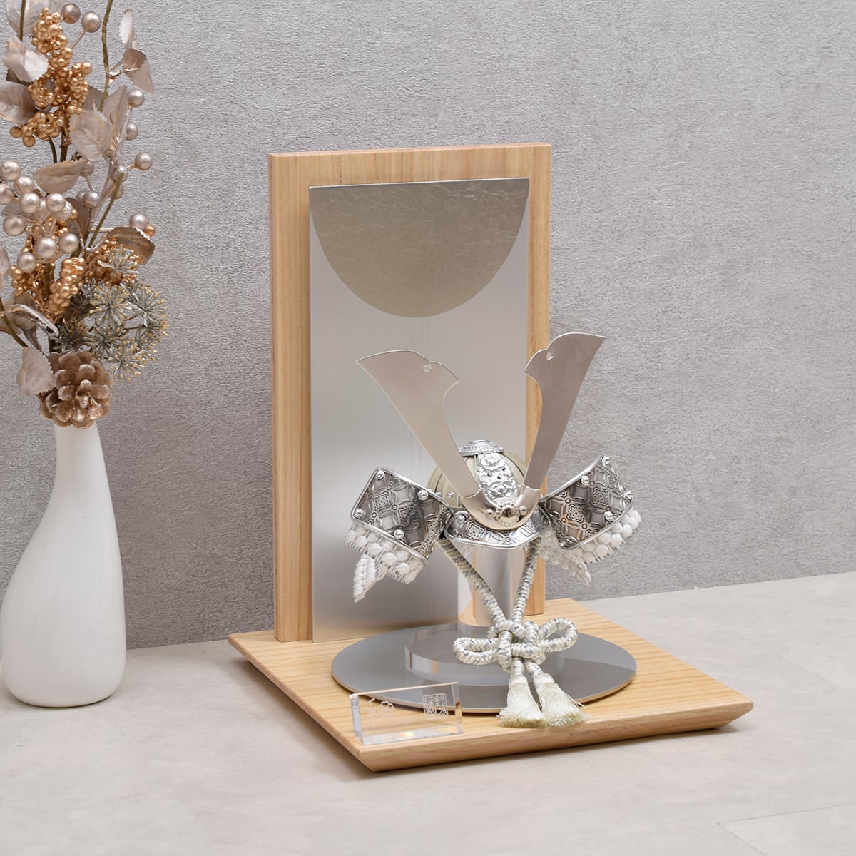 兜飾り【Eigetsu・七宝銀】盈月七宝シルバー｜おしゃれ