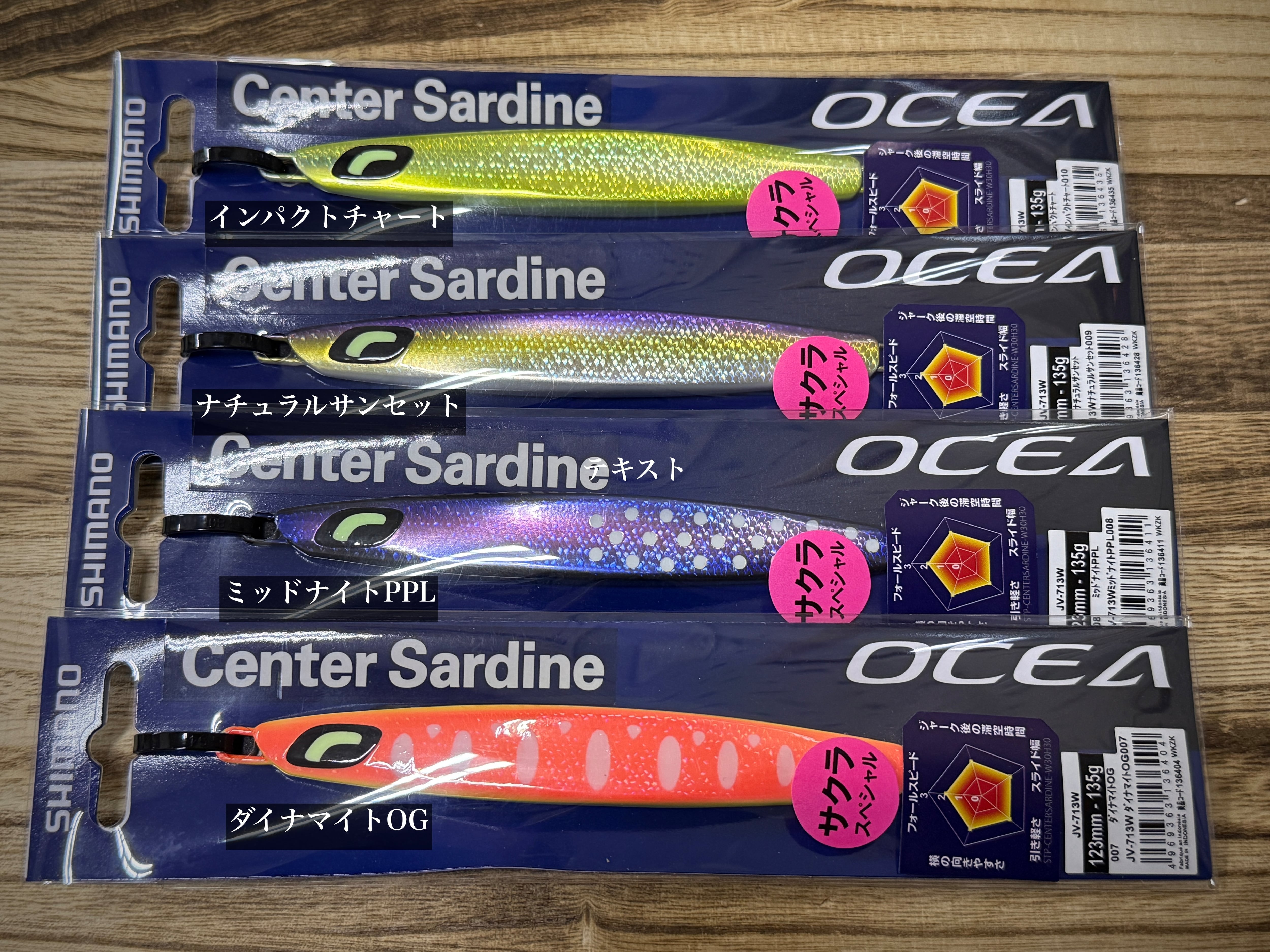 SHIMANO Center Sardine センターサーディン 135g【2025サクラ