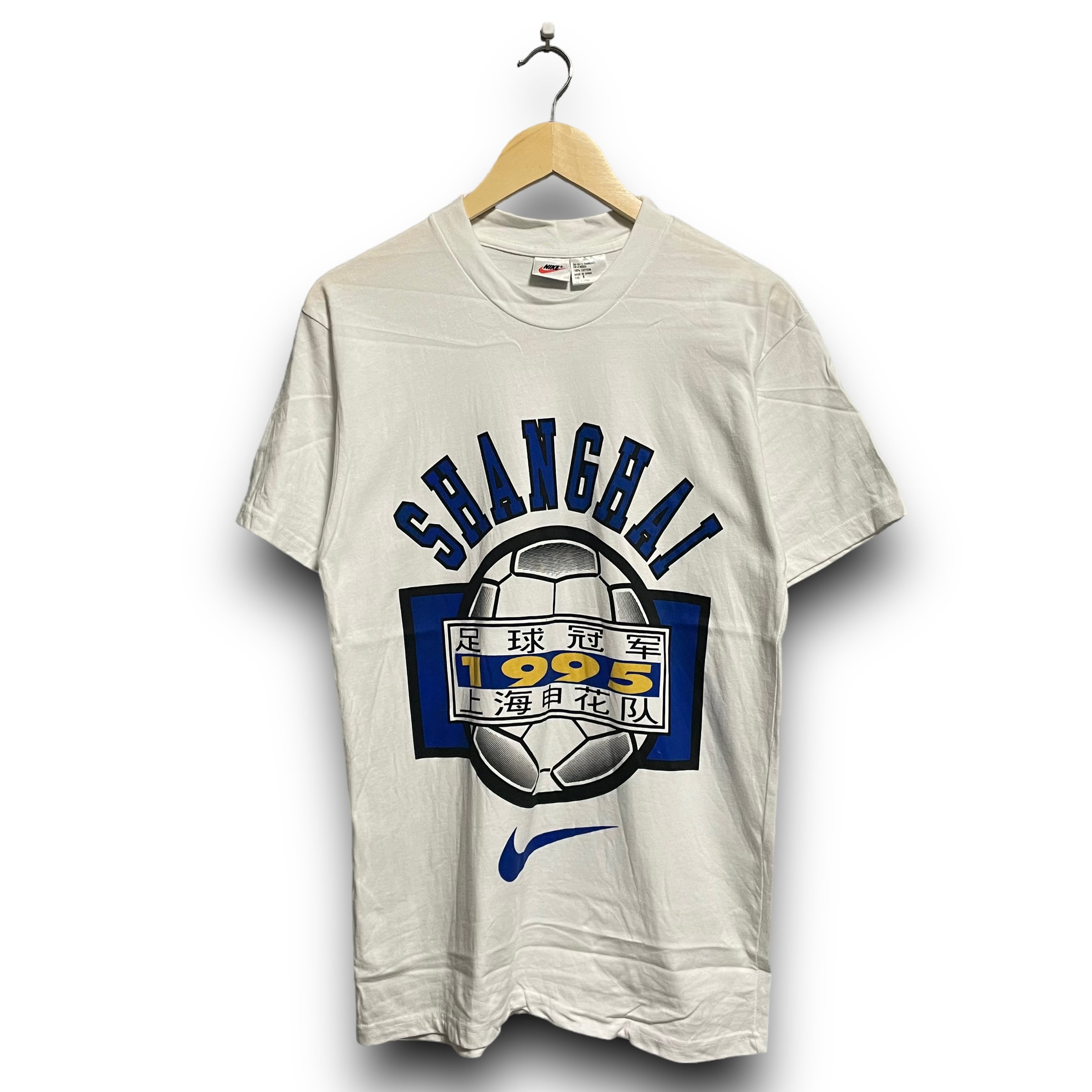 S】【90年代】NIKE ナイキ 銀タグ プリントTシャツ 半袖Tシャツ 白T