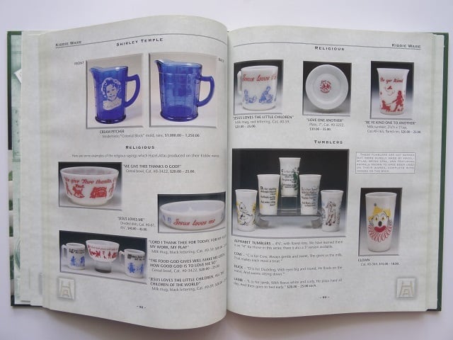 ヘーゼルアトラス ガラス 洋書 洋書◇ヘーゼルアトラス ガラス製品写真