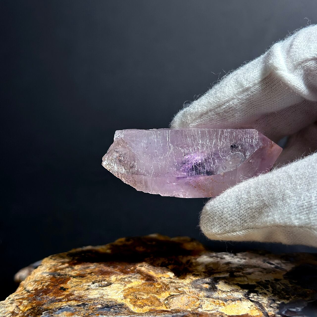 メキシコ産 ベラクルスアメジスト ナチュラルポイント-E（水入り