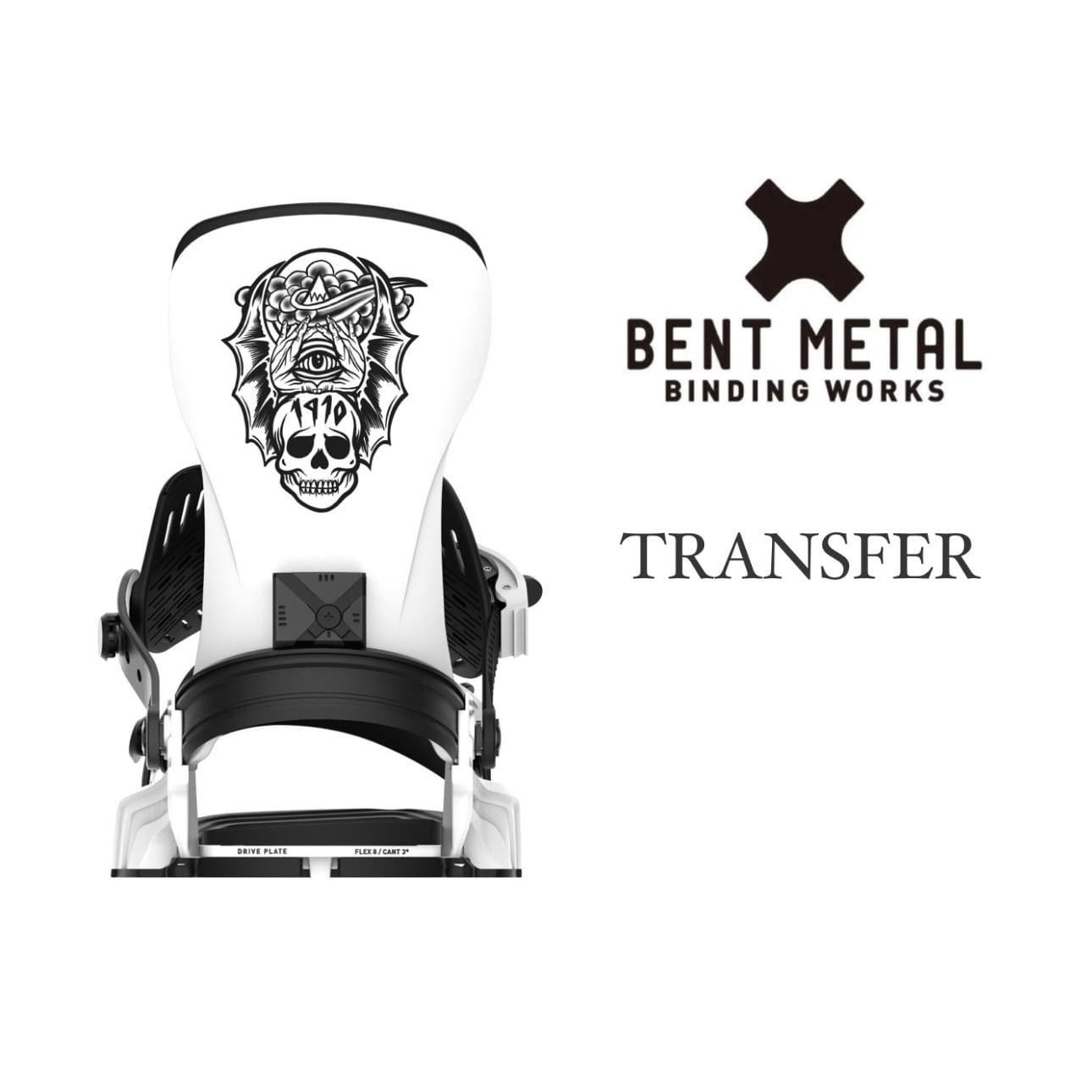 24-25モデル . BENTMETAL .『 TRANSFER 』. White . ベントメタル