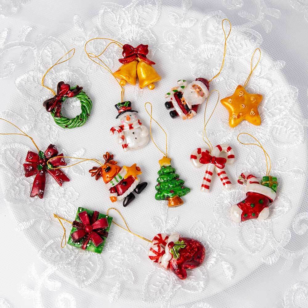 クリスマスミニオーナメントセット 12ピース入り(6866) | 一年中