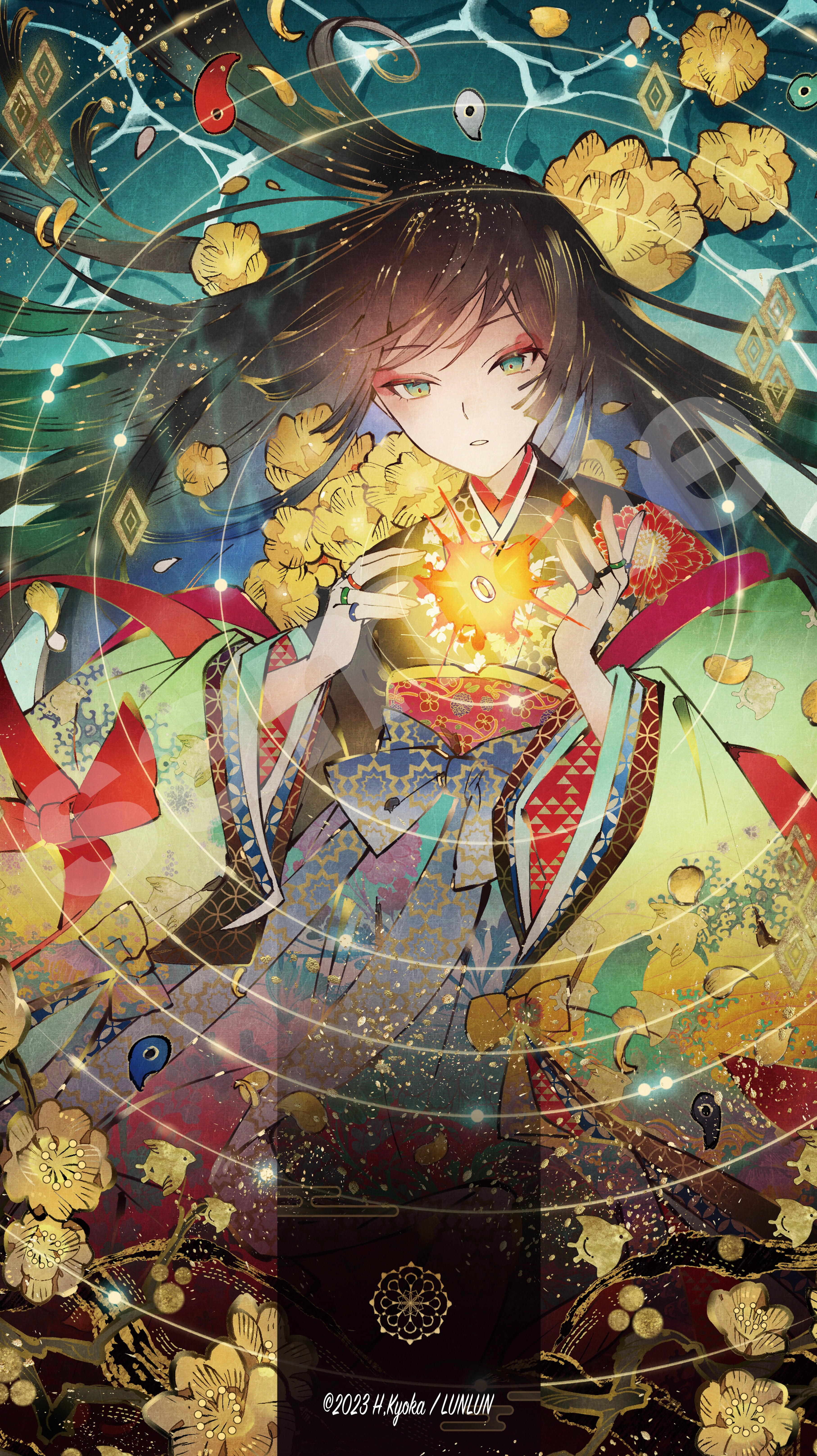 新作》匈歌ハトリ先生描き下ろしオリジナルプレイマット縦型【指輪