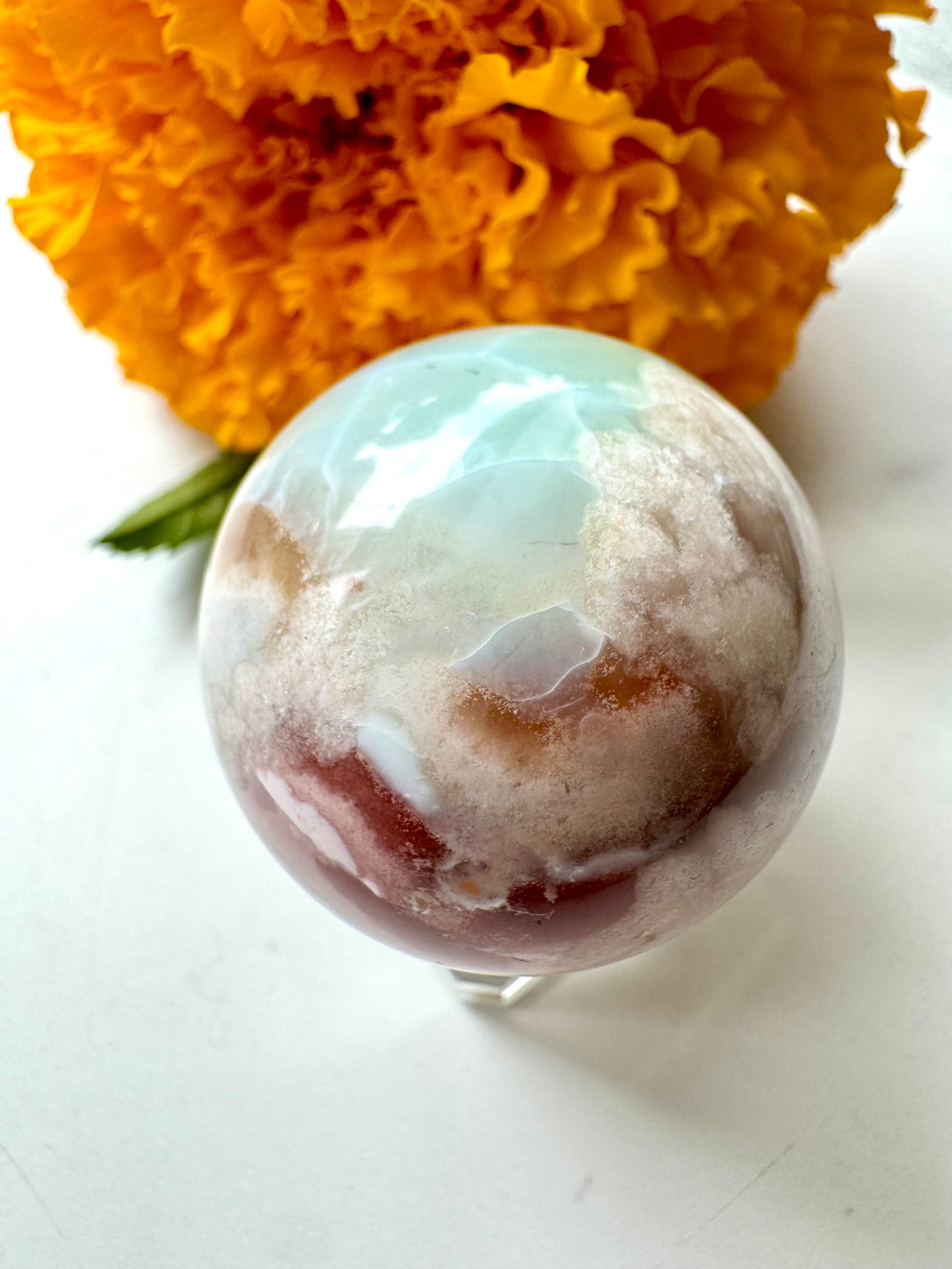 グリーンフラワーアゲート スフィア | silastorn