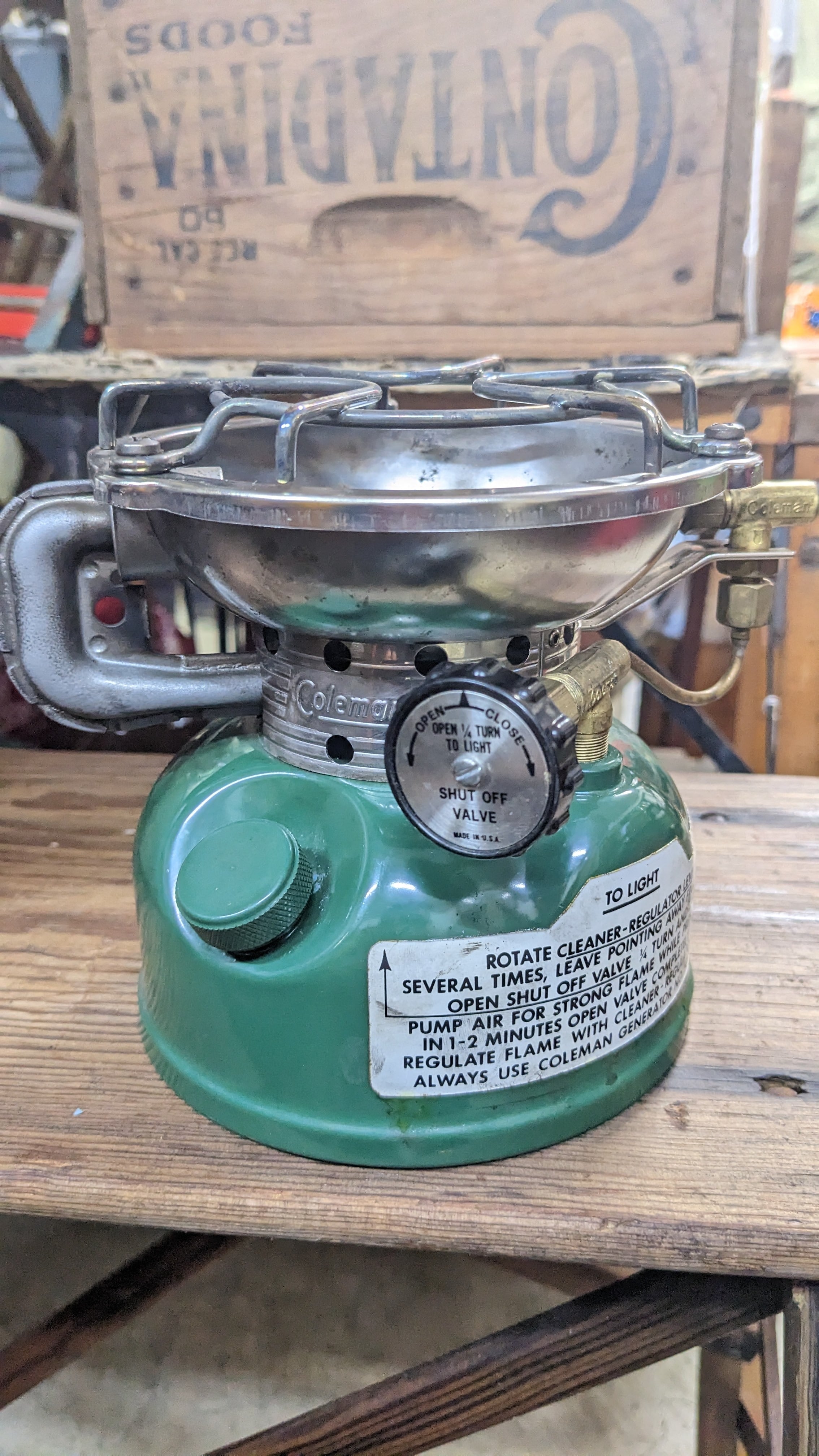 1984 Vintage Coleman 502 Sportster Singlebarner Stove With Case