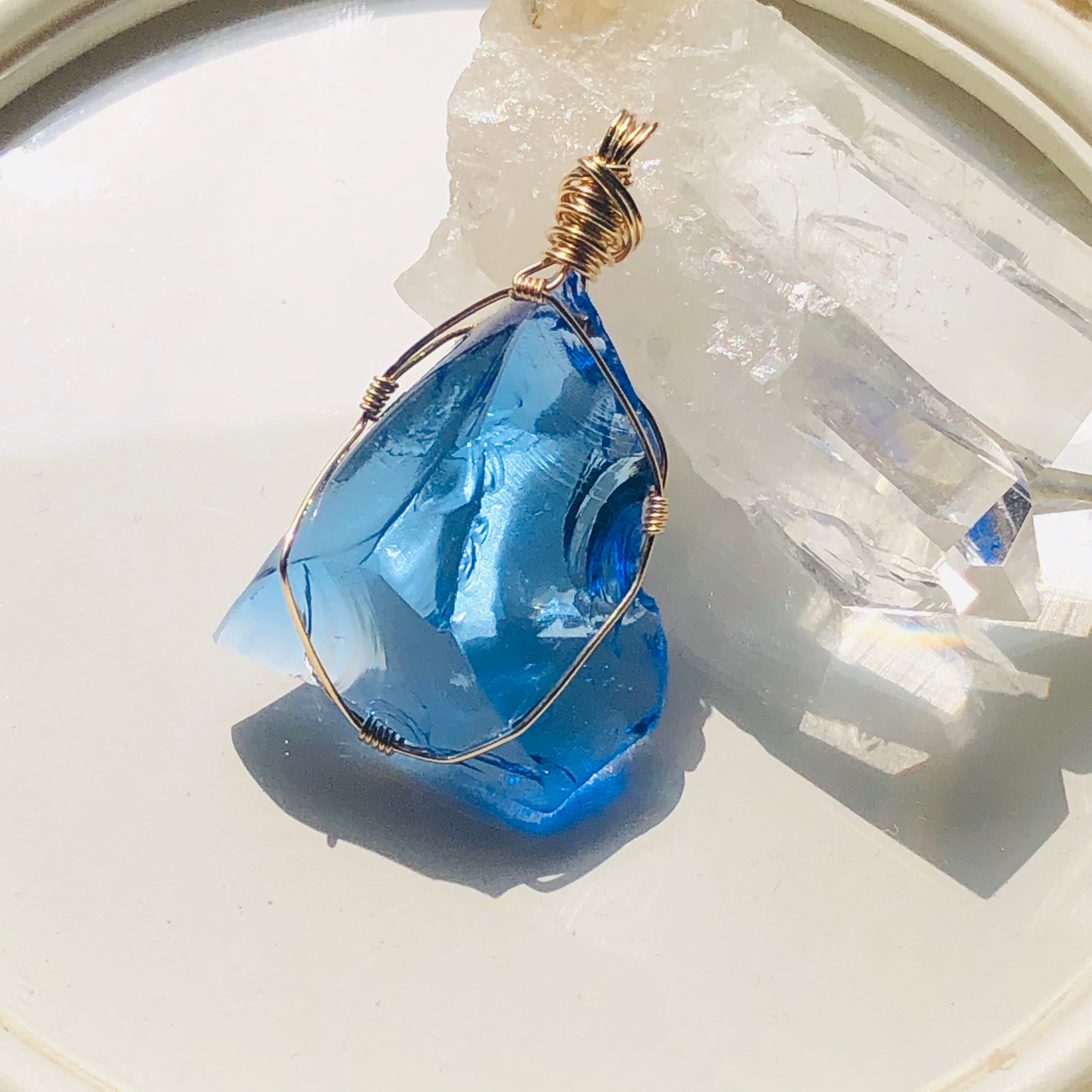 シエラネバダ産アンダラクリスタル☆宝石質~Gem Celestial Sapphire