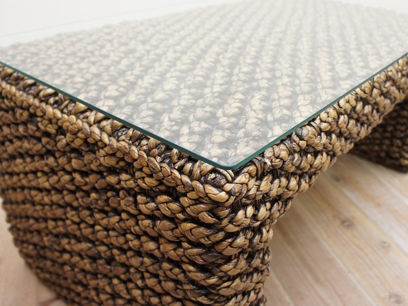 ウォーターヒヤシンス ガラステーブル 05 コーヒーテーブル アジアン