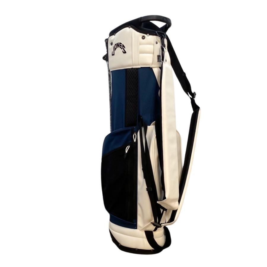 キャディバッグ】 JONES ジョーンズ Trouper- Navy ゴルフバッグ