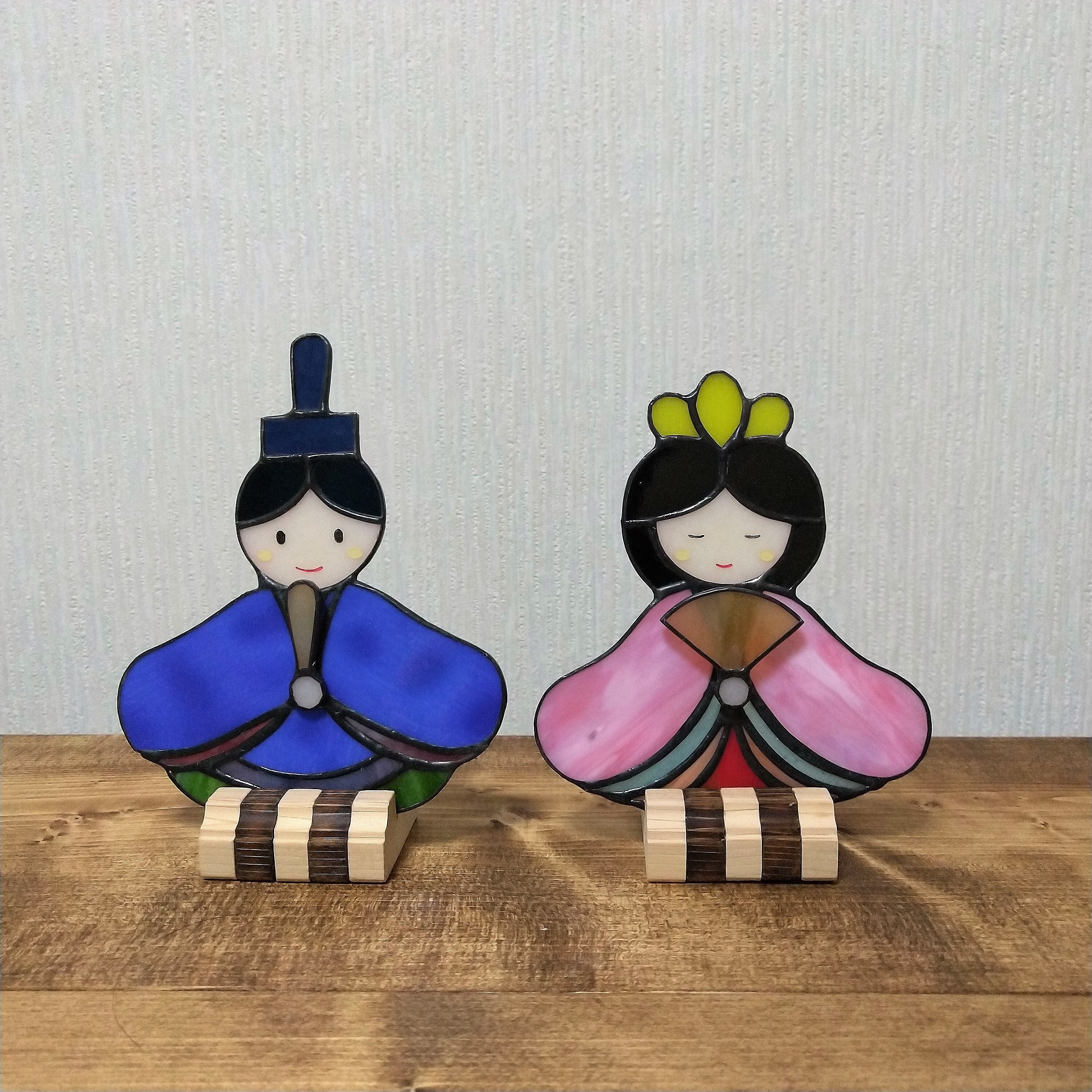 ステンドグラスひな人形 | W3-Stained Glass のインテリア雑貨・小物の通販