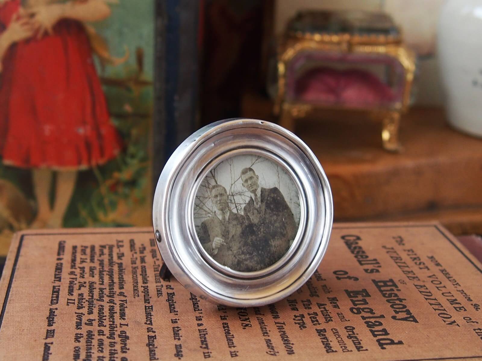 イギリスアンティーク ミニフォトフレーム シルバーフレーム | Bonny Bee