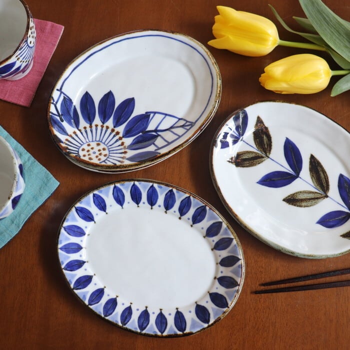 波佐見焼 翔芳窯 オーバル皿 Hasami-yaki Elliptical plate #166 | 和