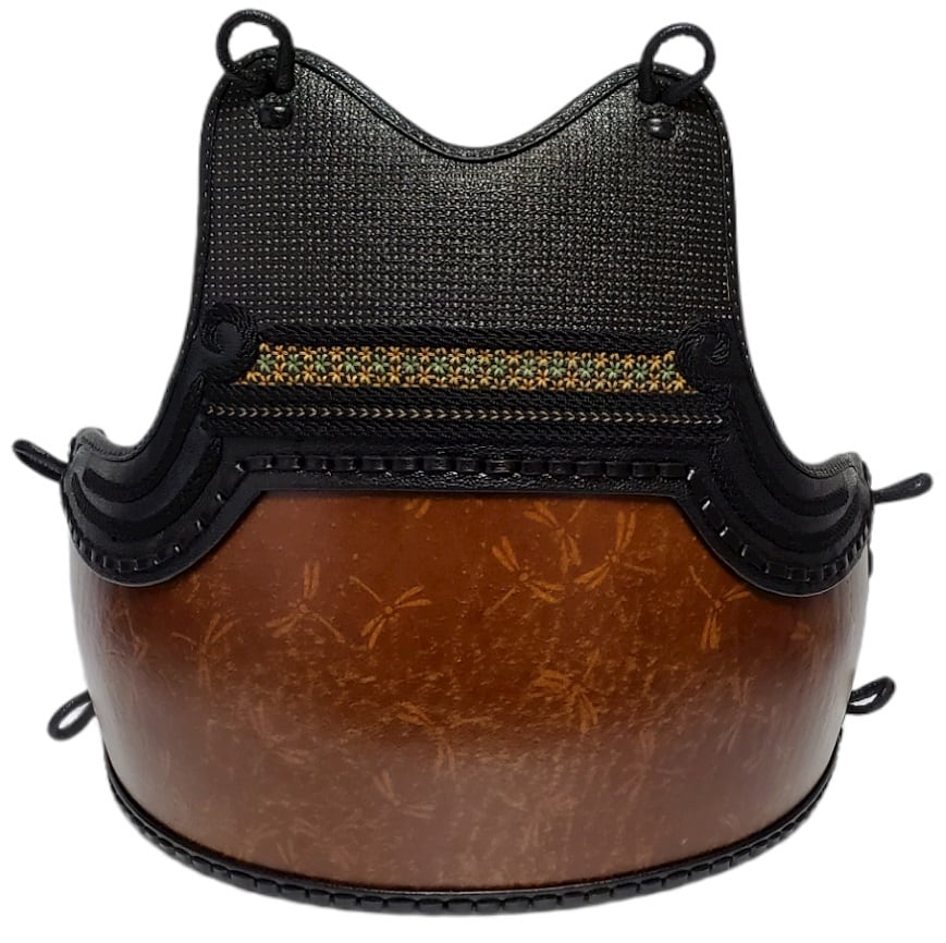 1点物・竹胴50本拭き漆生地胴・橘塗・蜻蛉・クロザン革仕立・本州