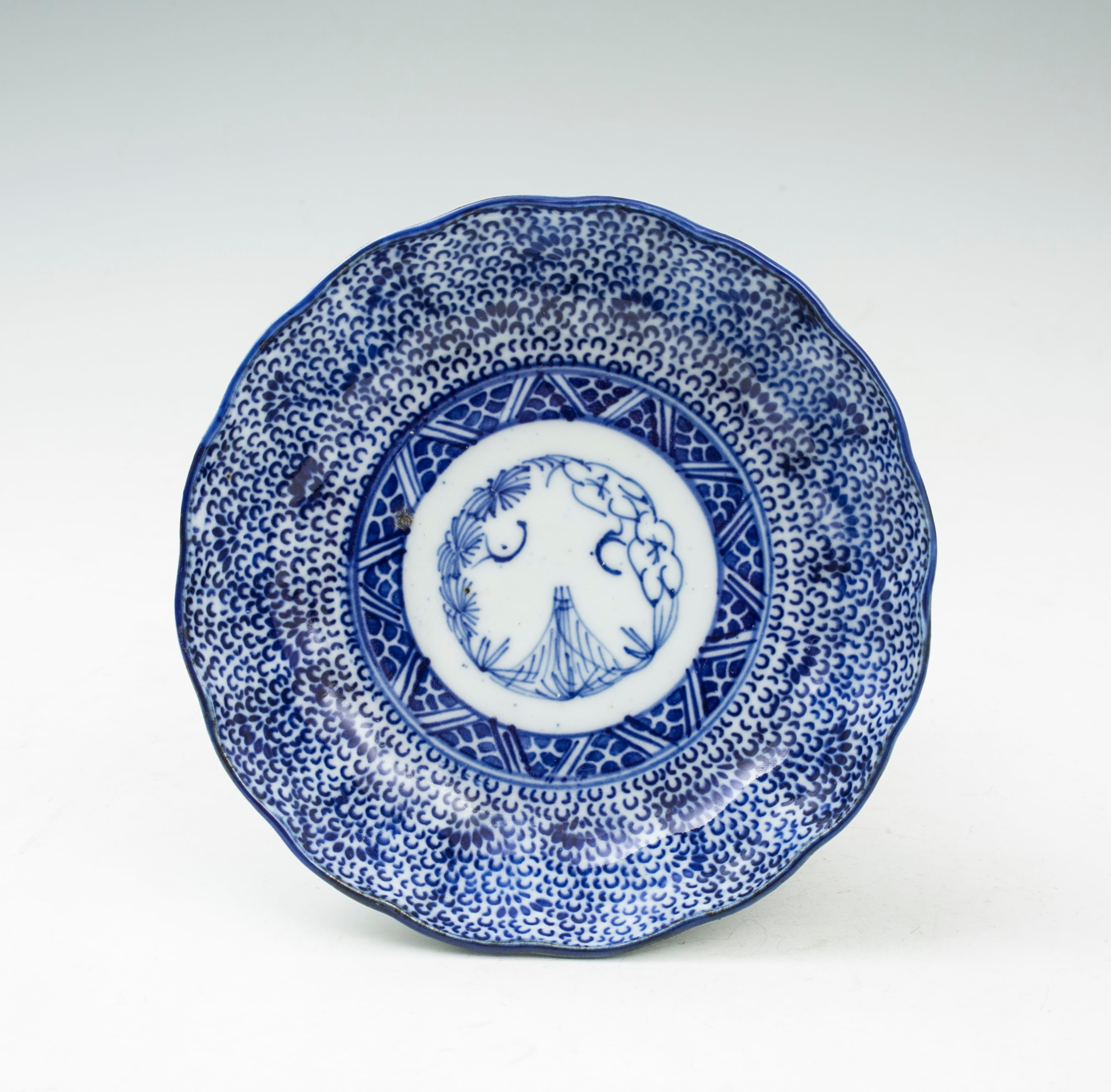 微塵唐草 松竹梅 膾皿 明治 型紙印判 紙摺 日常使い 暮らしの骨董 生活