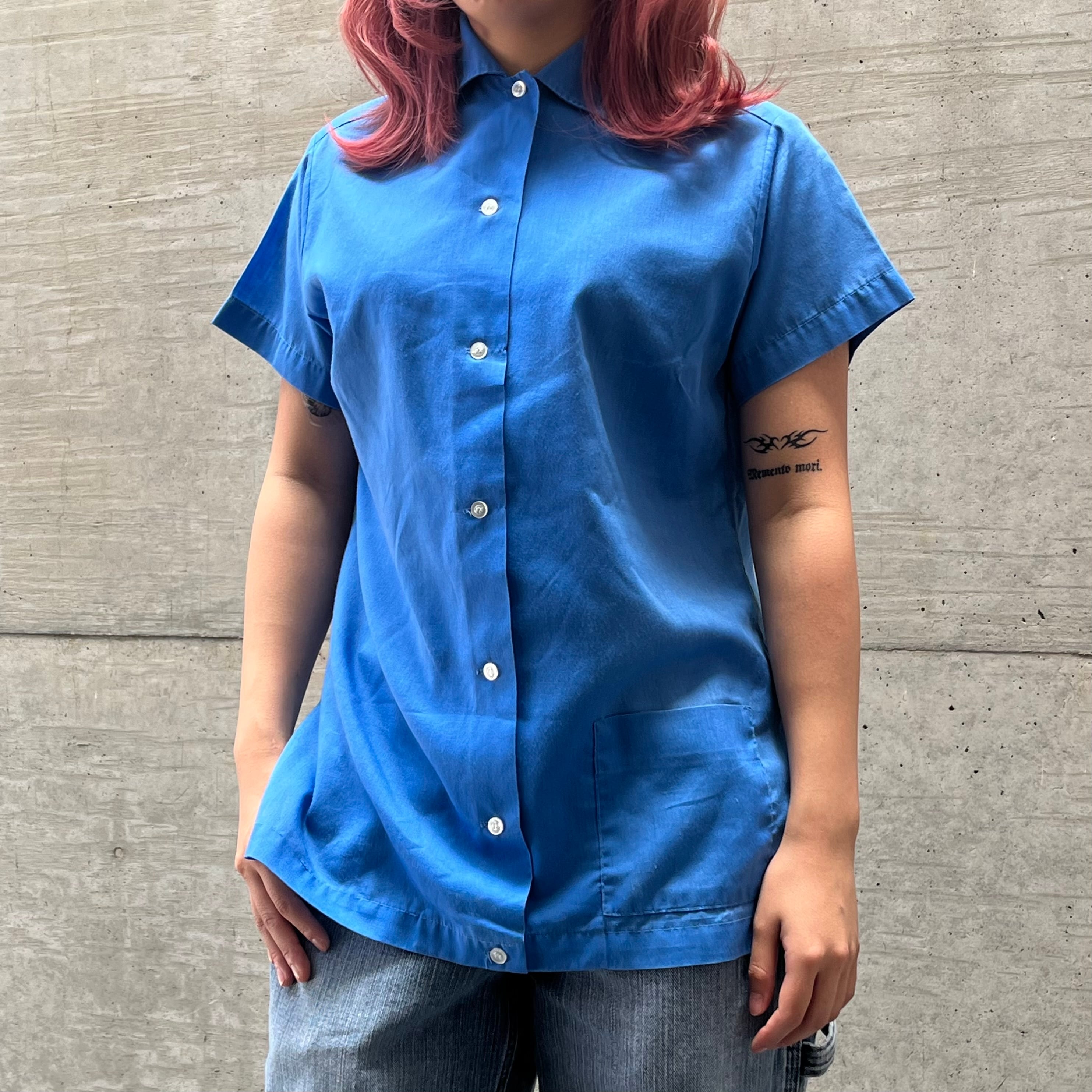 USA製 80's Hilton/ヒルトン ボーリングシャツ ロカビリーシャツ 古着