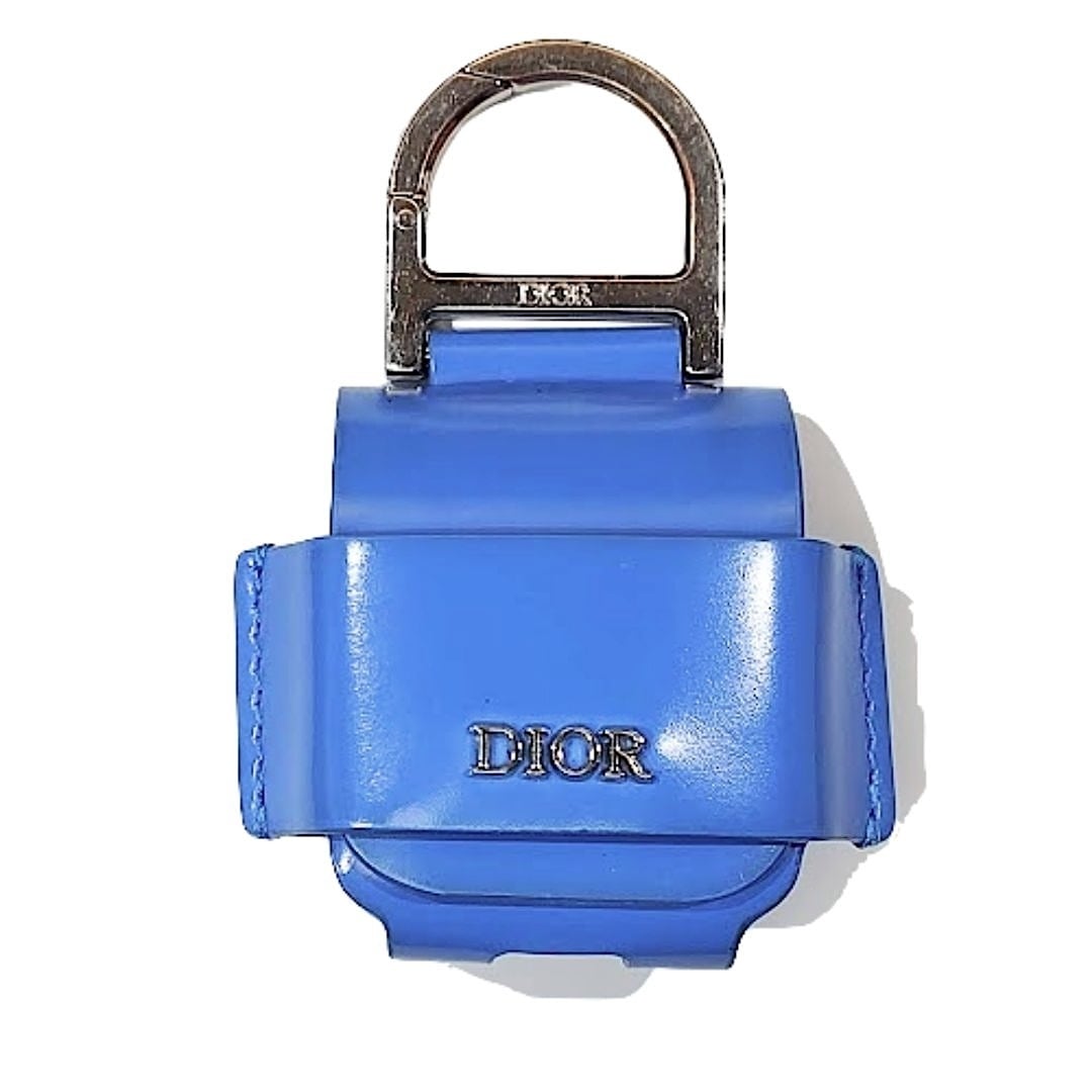 Dior ディオール AirPodsケース エアポッズケース レザー 青 ブルー