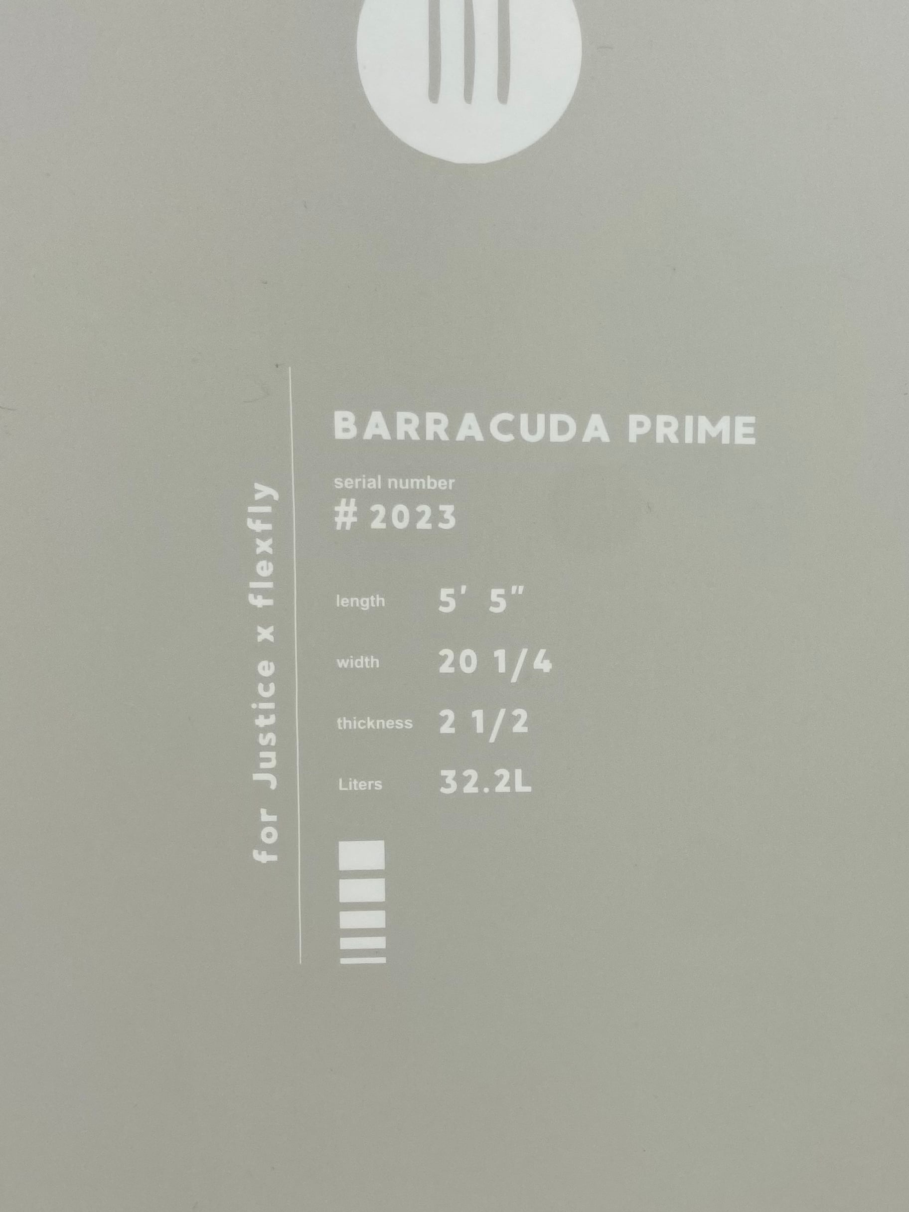 5'5/ジャスティスサーフボード/[バラクーダプライム]/フレックスフライ