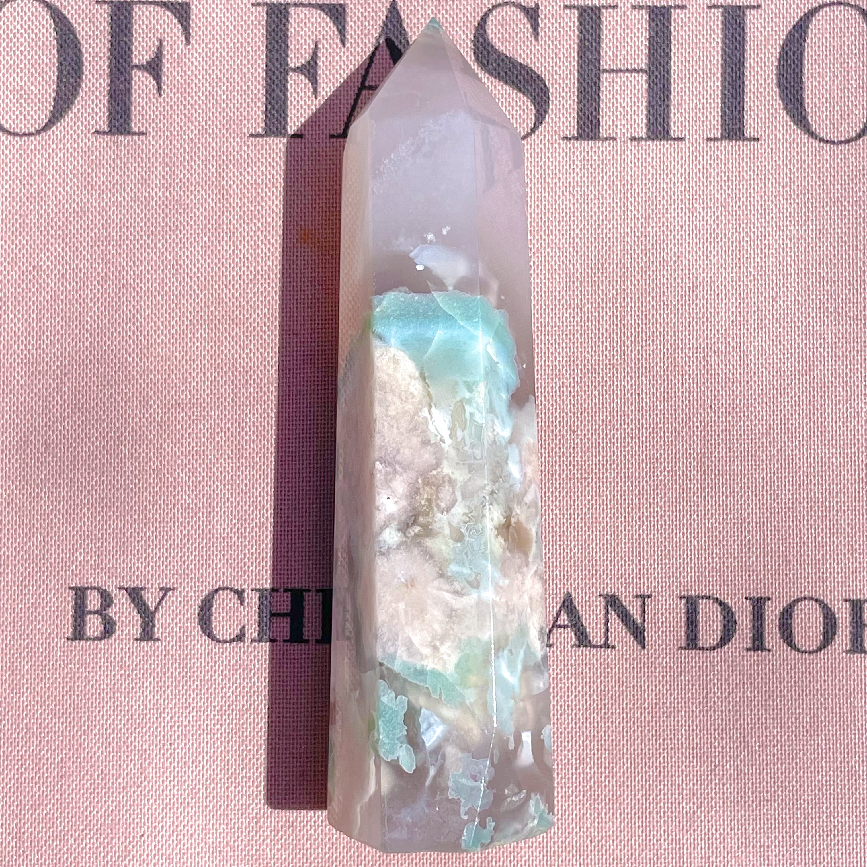 希少 グリーン桜瑪瑙 フラワーアゲート チェリーブロッサム 龍亀