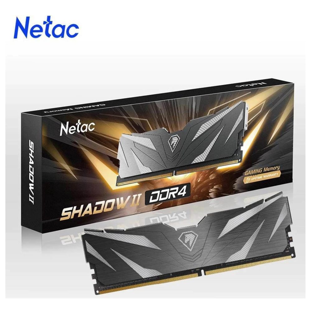 8GB DDR4 RAM 3600MHz NETAC SHADOW II GAMiNG RAM BLACK
