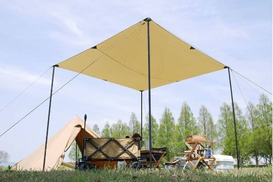 タトンカ タープ2TC【口コミ・レビュー・使用感・設営方法】庭