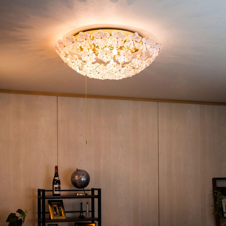 照明 シーリングライト 5灯 お花 の シャンデリア ブルーム ライト LED