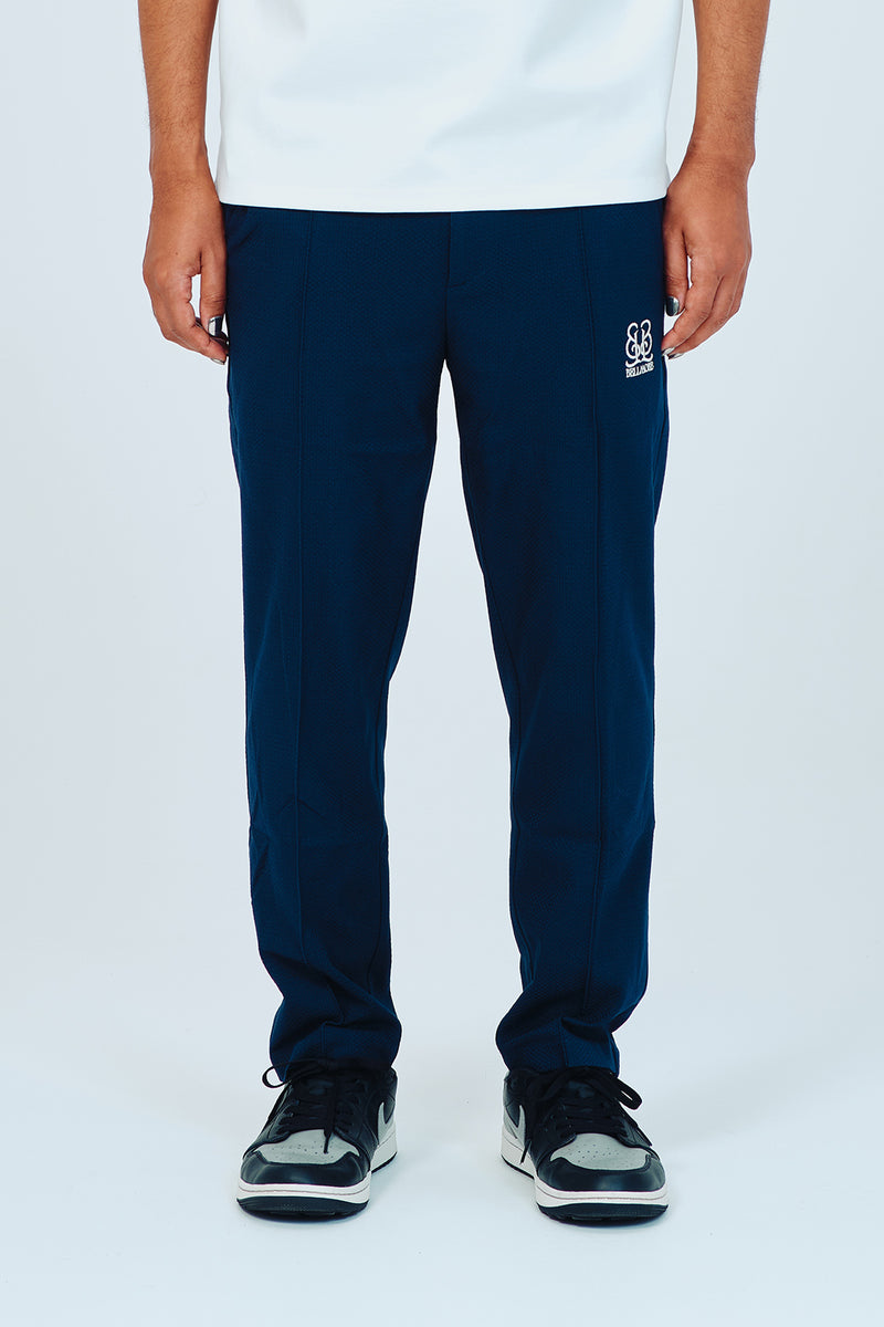 EMBLEM JAQUARD DRY STRETCH PANTS - NAVY – BELLMORE