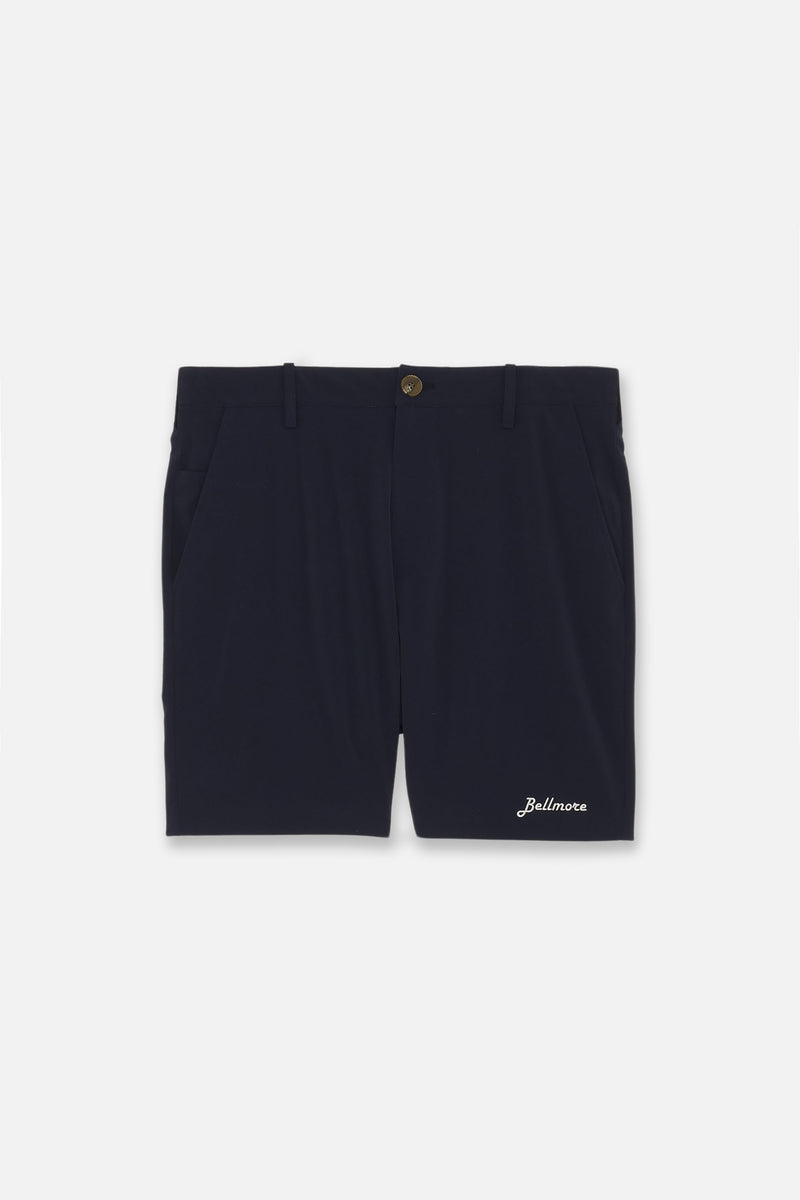 DRY-STRETCH LOGO SHORT PANTS - NAVY – BELLMORE