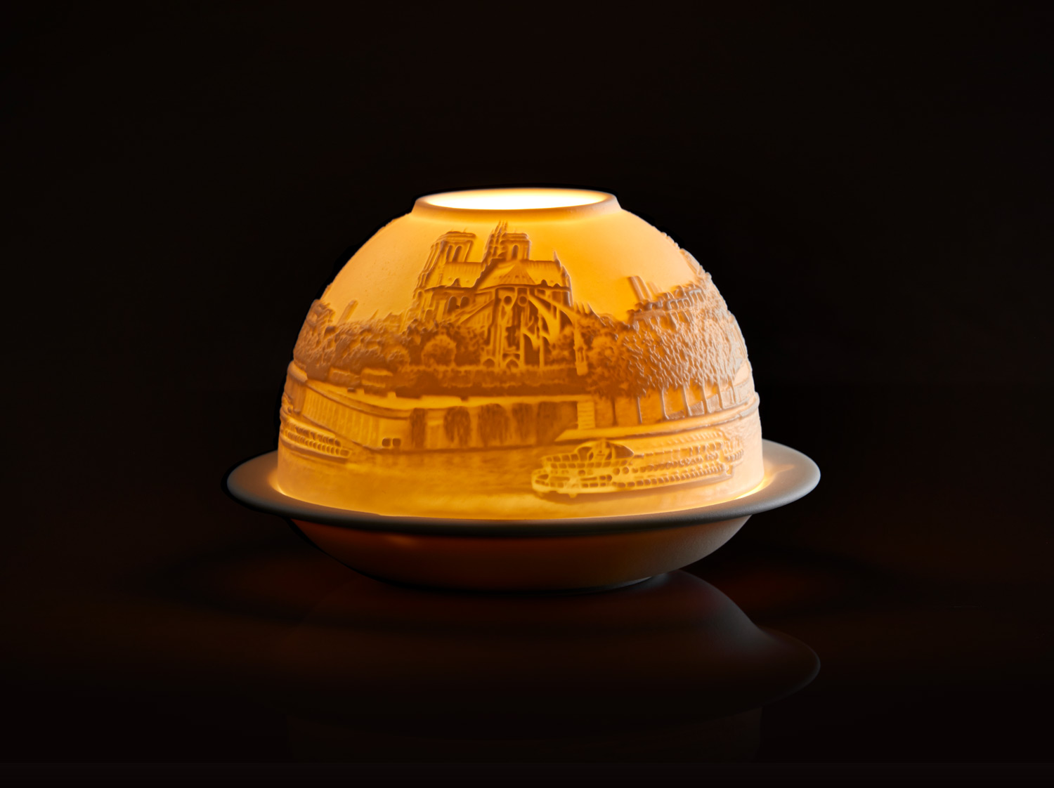 セーヌ川のパリ LITHOPHANIE (リトファニー) | ベルナルドの磁器