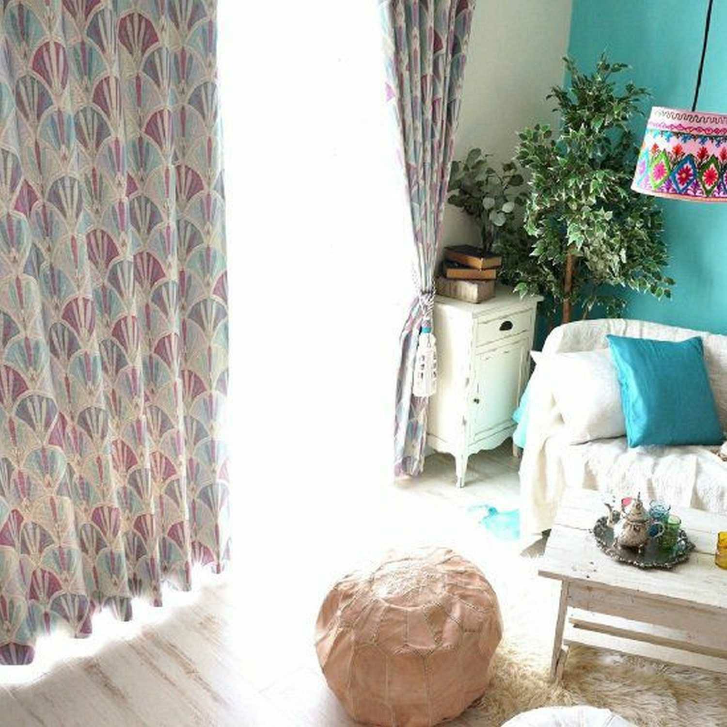 Patati Patata】 モロッカンスタイルの楽しいデザイン遮光カーテン