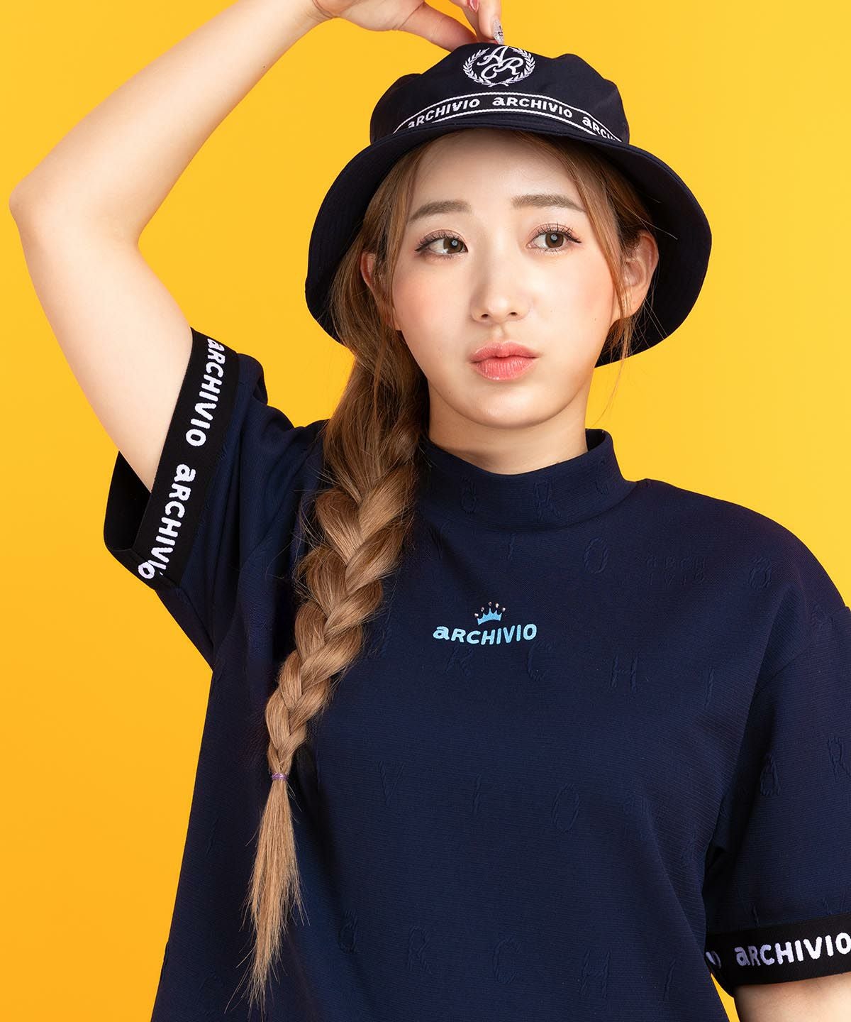 エンブレム風刺繍バケットハット|アルチビオ - ゴルフウェアや婦人服通販