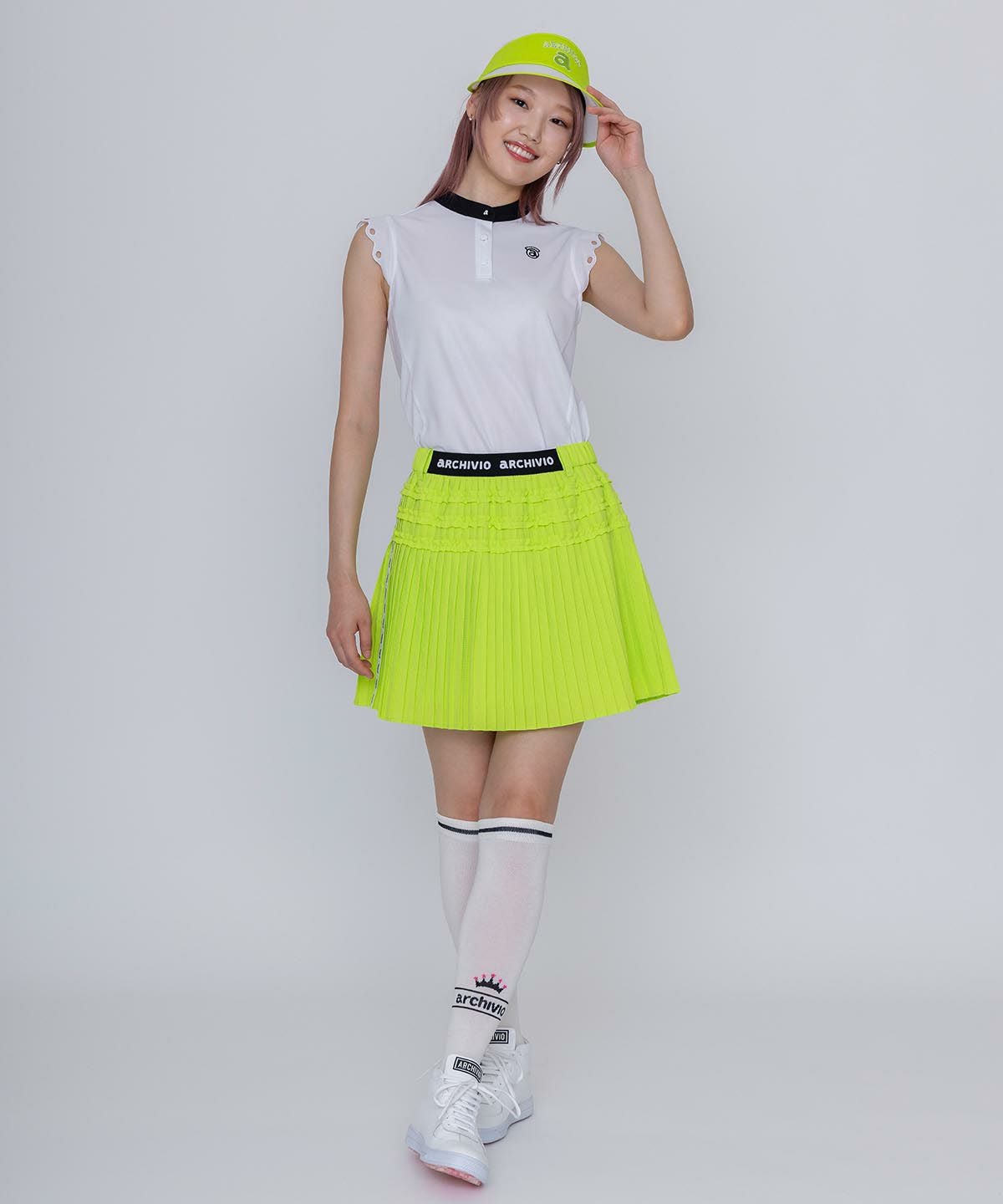 ミニプリーツ撥水通気スカート|アルチビオ - ゴルフウェアや婦人服通販