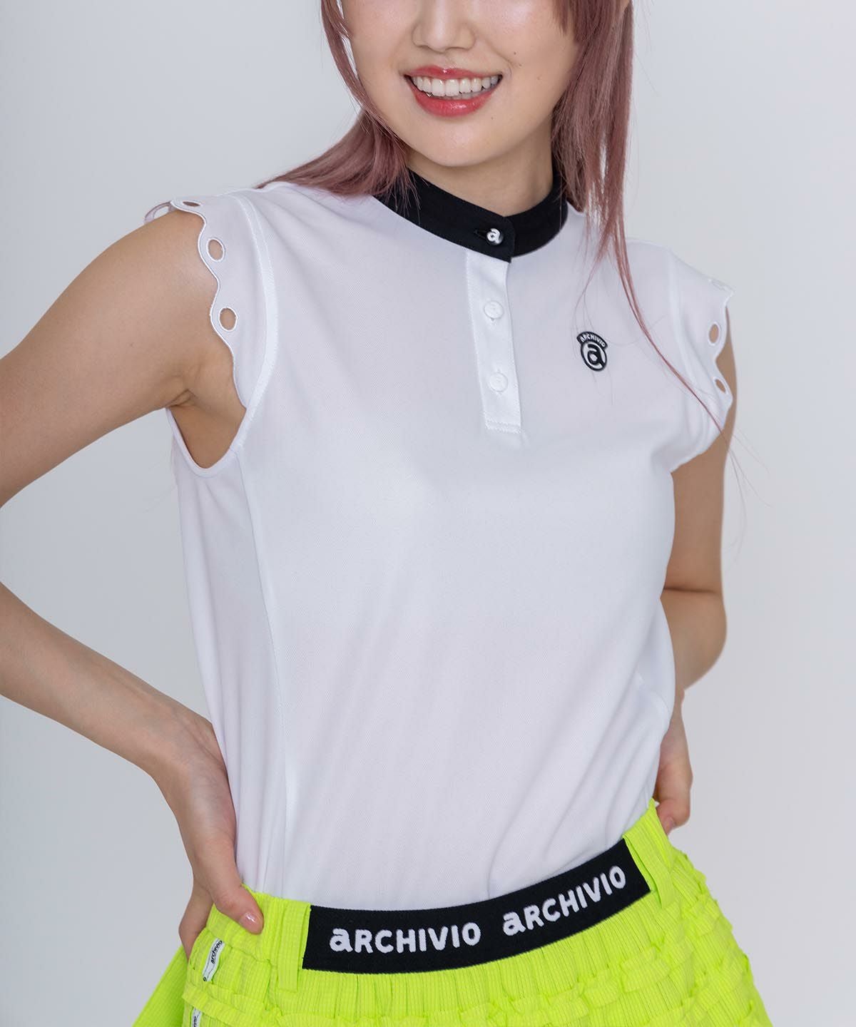 スカラップ袖UVプルオーバー|アルチビオ - ゴルフウェアや婦人服通販