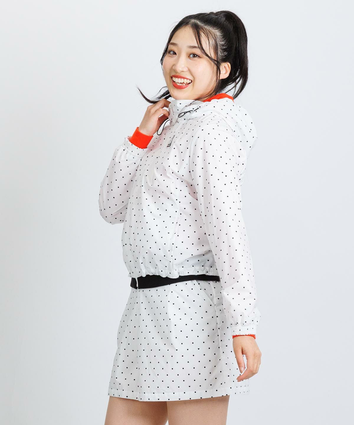 保温撥水ドット柄スカート|アルチビオ - ゴルフウェアや婦人服通販