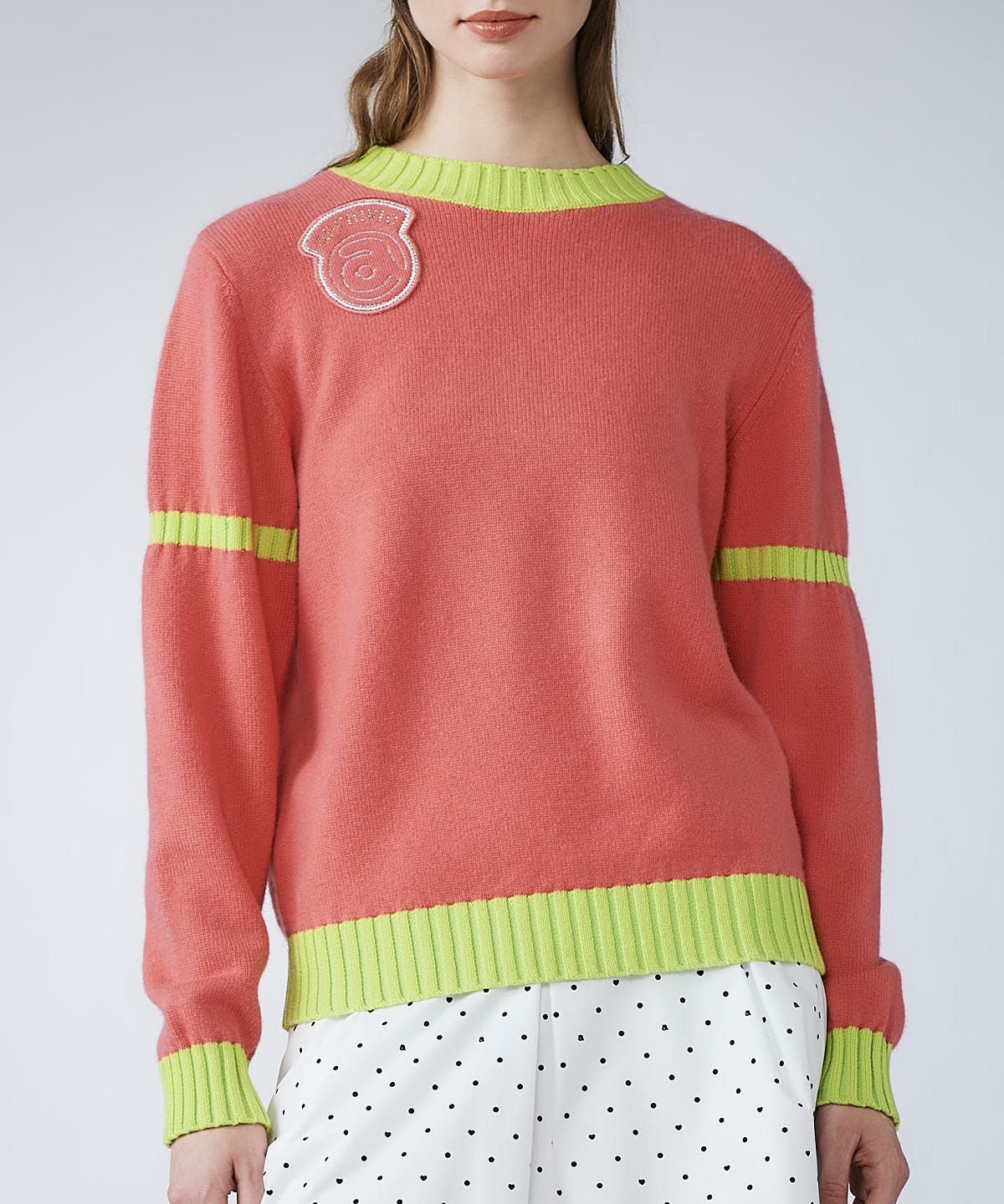 カシミヤ100％バックロゴニット|アルチビオ - ゴルフウェアや婦人服通販