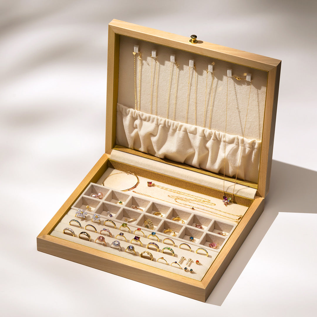 ビズー公式】ジュエリーボックス アクセサリー 収納 ケース 天然樺