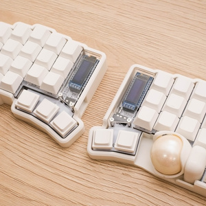 roBa 【トラックボール付きワイヤレス自作キーボードキット】 - kuma
