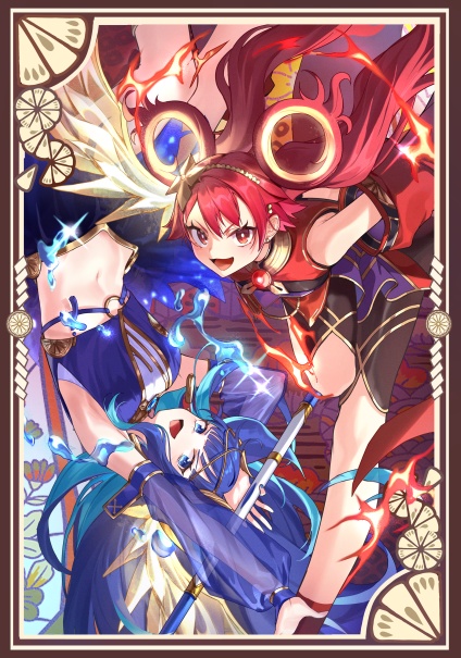 ウズヒメの御巫 御巫の双子 カードスリーブ 63mm×90mm 遊戯王 60枚入り