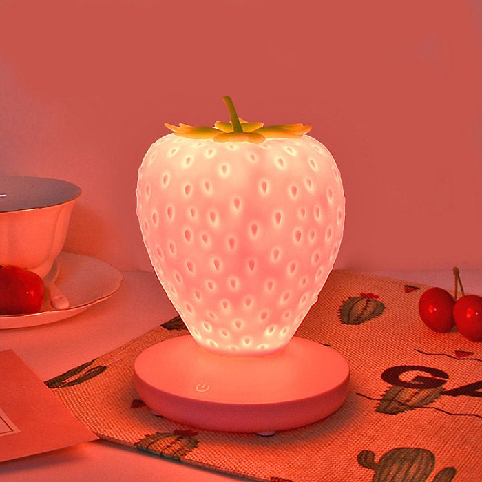 LED Silicone Strawberry Night Light | BOOGZEL CLOTHING – Boogzel