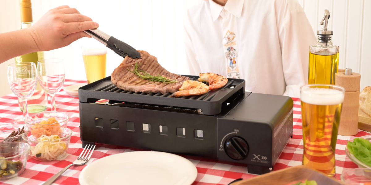 商品情報_減煙カセットガスグリル XGRILL Portable | 山善の商品情報