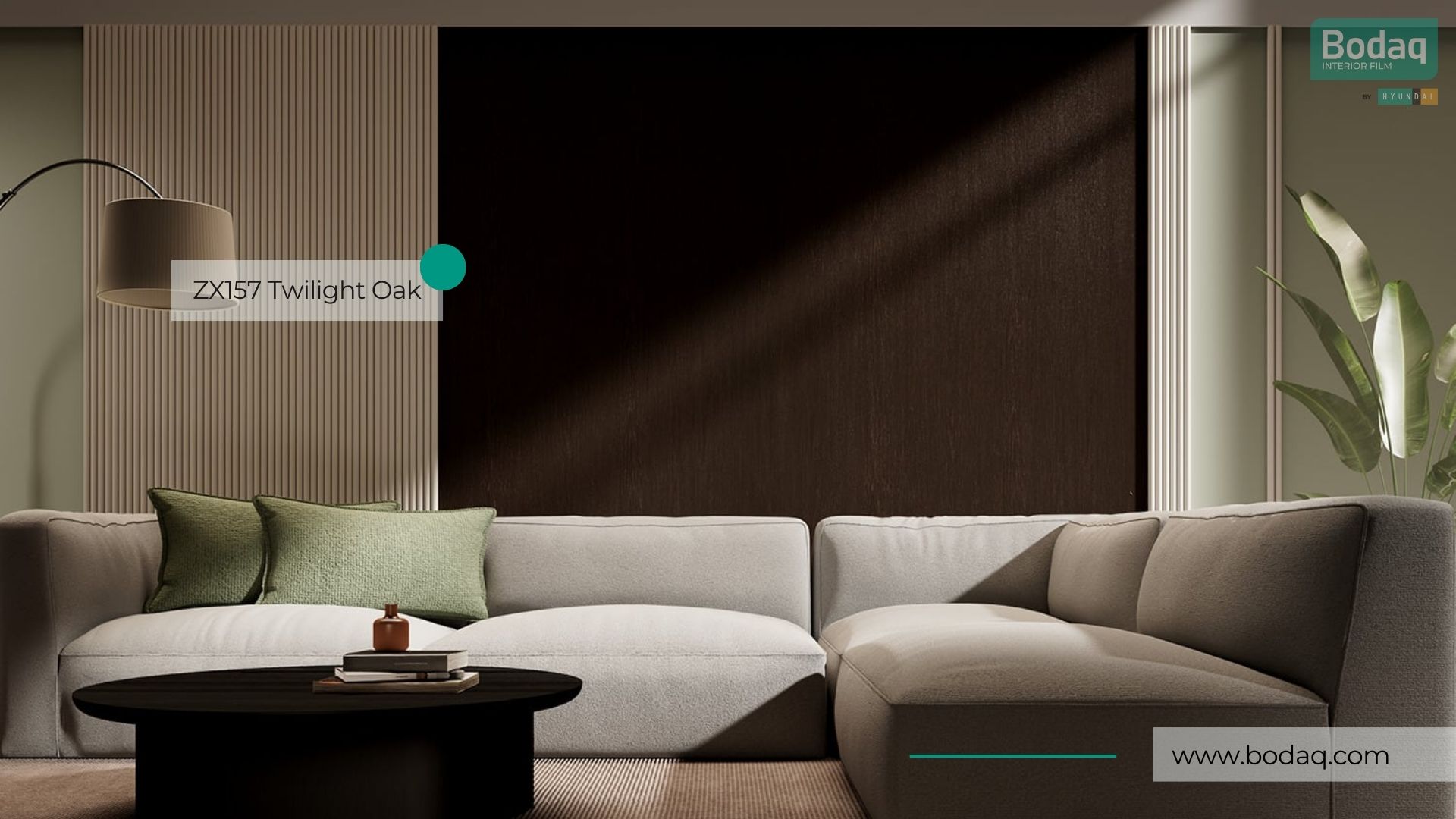 ZX157 Oak Dark Wood Interior Film - Rich Wood Collection