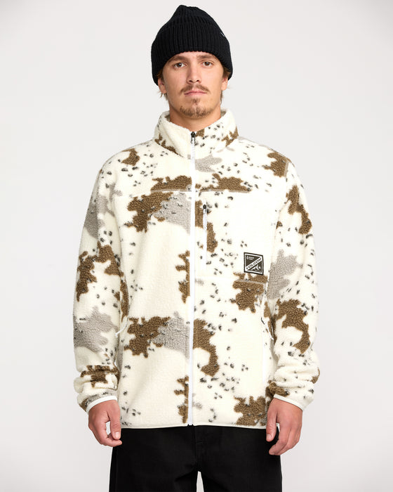 VOLCOM メンズ NELSON SHERPA FULL ZIP ジップアップフリースジャケット