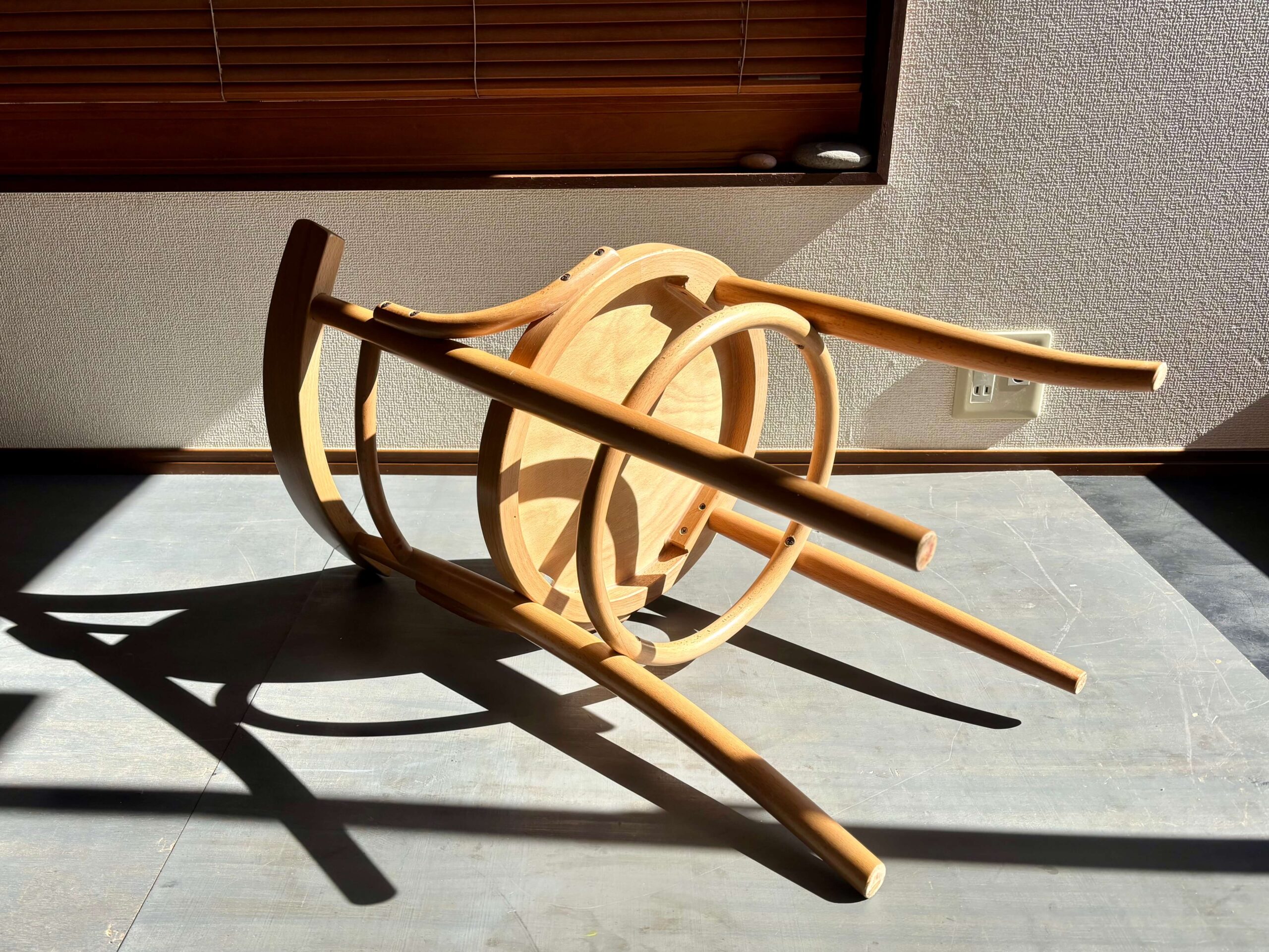 No.11273「秋田木工〈No.1003-OC〉ダイニングチェア：ナチュラル」SOLD