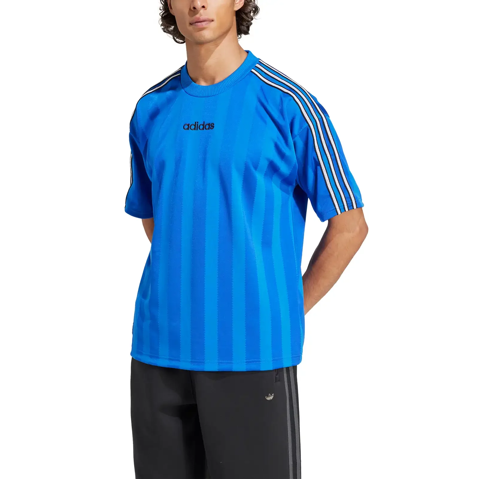 T-shirts adidas 90's Stripe Jersey 'Blue' (JX3069) | WSS