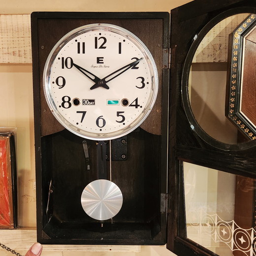 昭和レトロ 栄計舎の30日巻き柱時計（振り子時計） - [雑貨]時計