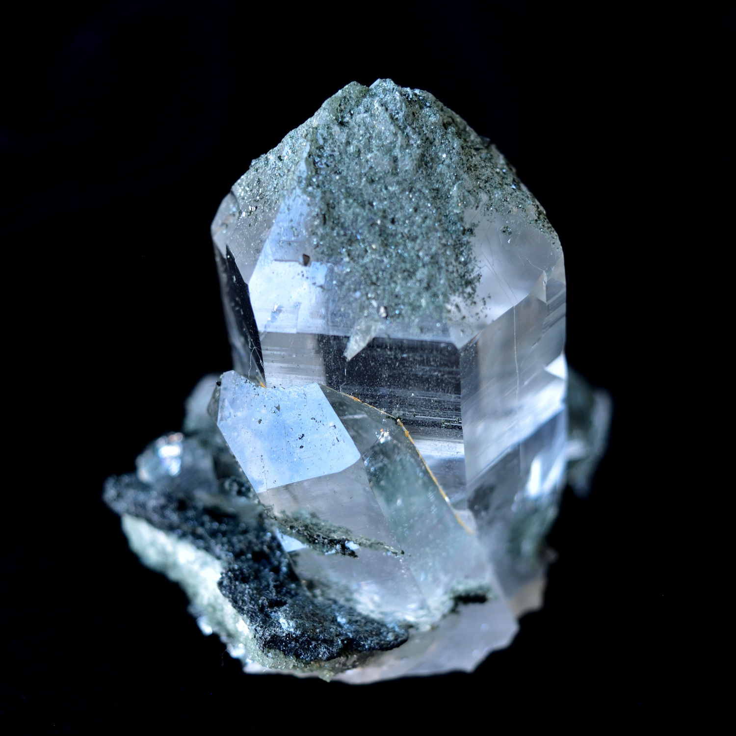 ヒマラヤ水晶 クローライト レコードキーパー インド・マニハール産